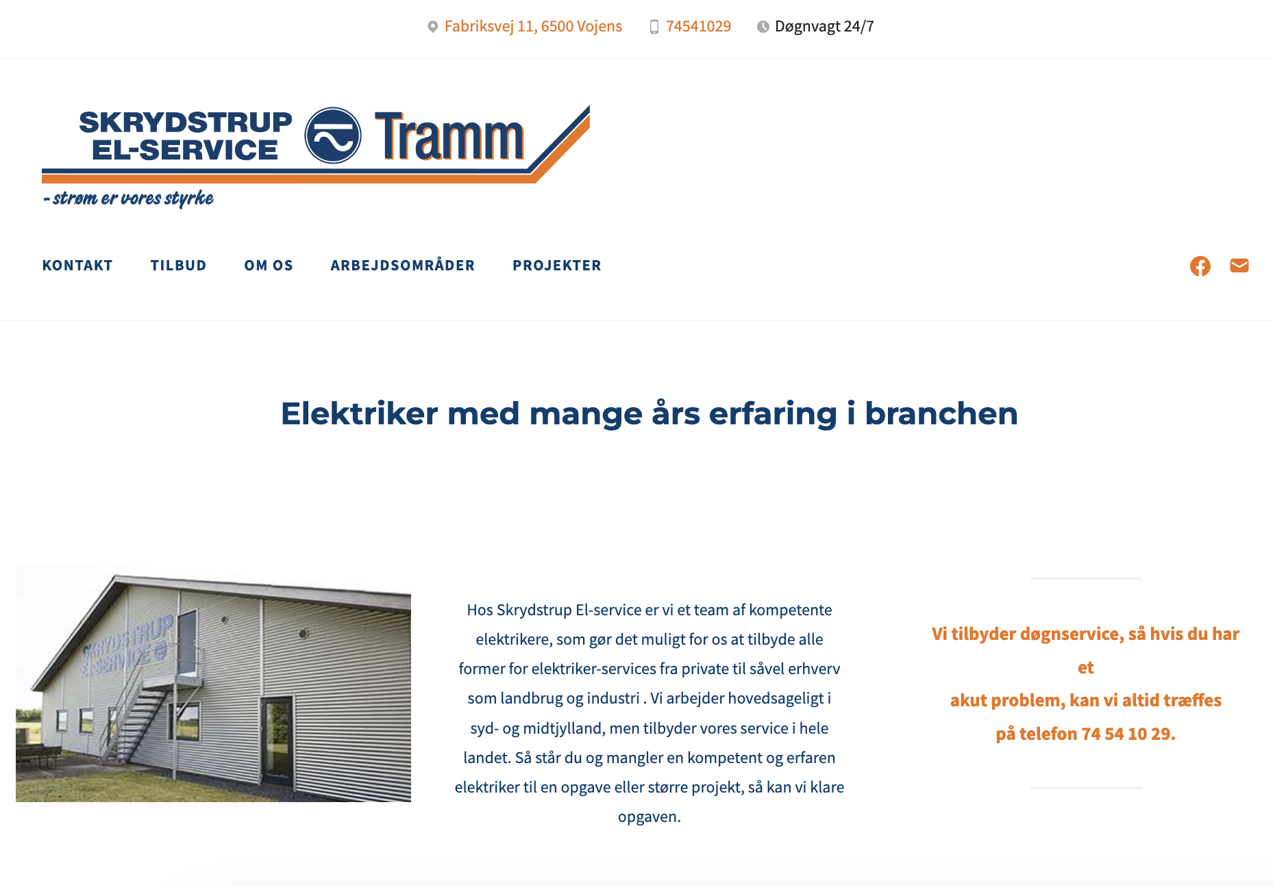 Skrydstrup El-service website